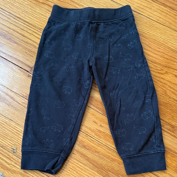 Carter's Black Elephant Print Leggings - Picture 1 of 7